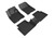 3D MAXpider 21-24 Ford Bronco Sport Kagu 1st / 2nd Row Floormats - Black - L1FR14301509 Photo - Primary