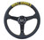 NRG Sport Steering Wheel (350mm / 1.5in Deep) Black Leather/Gold Stitch w/Matte Black Solid Spokes - RST-037MB-PR-GD User 1