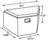 Lund Universal Challenger Specialty Tool Box - Brite - 6134 Technical Drawing
