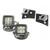 Rugged Ridge 07-18 Jeep Wrangler JK Square Windshield LED Light Kit w/ Brackets - 11027.10 Photo - Primary