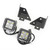 Rugged Ridge 76-95 Jeep Wrangler CJ/YJ Square Windshield LED Kit w/ Brackets - 11027.12 Photo - Primary