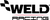 Weld V-Series 15x15 / 5x4.75 BP / 4in. BS Black Wheel - Black Double Beadlock MT - 84B-515278MB Logo Image