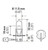 Hella H3 24V/70W PK22s T3.25 Halogen Bulb - H3 24V Technical Drawing