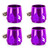 Mishimoto Aluminum -8AN Hex Finishers - Purple - MMHXF-08-4-PR Photo - Primary