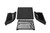 Rampage 18-21 Jeep Wrangler (JL) Unlimited Frameless TrailView Fastback Soft Top Kit - Black Diamond - 139535 Photo - Primary