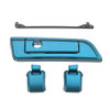 Tahitian Teal Hinges & Latch kit  For Harley Razor Chopped King Tour Pak
