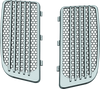 Kuryakyn #7681 - Radiator Grills For Twin Cooled Models Chrome & Black (Pair)