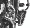 Kuryakyn #7615 - Toe Rest Cruise Pegs Chrome (Pair)