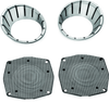 Kuryakyn #7287 - LED Speaker Bezels 96-13 Touring Models Chrome