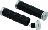 Kuryakyn #6676 - Dillinger Grips 1in Silver
