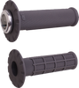 ODI #H21UHWH  - Universal Lock-On Half Waffle Grip - Graphite/Silver