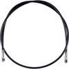 Magnum Shielding #SBC0500-50 - Universal XR Brake Line - 50" - Black w/ Chrome Fittings