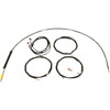 LA Choppers #LA-8059KT3-16B - Complete Plug-and-Play Cable Kit - 15" - 17" Handlebars - '23-'25 Touring - Black