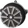 Arlen Ness #600-307 - Big Sucker™ Stage 1 Air Cleaner Kit with Cover - 10 Gauge - Black with Machined Accents