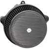 Arlen Ness #600-311 - Big Sucker™ Stage 1 Air Cleaner Kit with Cover - Carbon - Black