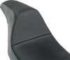 Slyfox #SlyFox4681B - Drifter Seat - Gray Logo - Black Vinyl - Smooth - FXR '82-'00