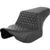 Saddlemen #823-07-17700 - Step-Up Seat - Front Honeycomb - Black Stitching - FL '23-'24