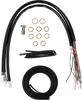 LA Choppers Handlebar Cable/Brake Line Kit - Complete - Stock Handlebars - Black Vinyl (#LA-8059KT2-08B)