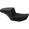 LE Pera #LV-597DDGP - Kickflip Seat - Double Diamond Stitch w/ Gripp Tape - FLH/FLT '23-'25