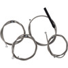LA Choppers #LA-8059KT2-13 - Complete Stainless Braided Handlebar Cable/Brake Line Kit - 12"-14" Handlebars - '23-'25 Touring