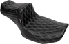 Le Pera #LV-587DLDD-GY01 - Tailwhip Daddy Long Legs Seat - Gray Double Diamond Stitch - FLH/FLT '23-'24