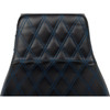 LE Pera #LV-587DLDD-BE01 - Tailwhip Daddy Long Legs Seat - Blue Double Diamond Stitch - FLH/FLT '23-'25