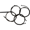 LA Choppers #LA-8059KT2-08M - Complete Midnight Braided Cable Kit - Stock Handlebars - '23-'25 Touring