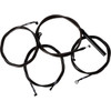 LA Choppers #LA-8059KT2-16M - Complete Midnight Braided Cable Kit - 15"-17" Handlebars - '23-'25 Touring