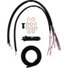 LA Choppers #LA-8059KT2-16M - Complete Midnight Braided Cable Kit - 15"-17" Handlebars - '23-'25 Touring