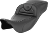Saddlemen Roadsofa Extended Reach Seat - without Backrest - Tuck-n-Roll - Carbon Fiber - FL '08-'24