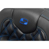 Saddlemen #823-07-20601 - RoadSofa™ Seat - without Backrest - Carbon Fiber - Lattice Stitch - Blue Stitch - FLTR/FLHX '23-'24