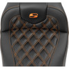 Saddlemen #823-07-20603 - RoadSofa™ Seat - without Backrest - Carbon Fiber - Orange Stitch - FL/FX '23-'24