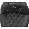 Saddlemen #823-07-207B2 - Roadsofa™ Extended Reach Seat - without Backrest - Lattice Stitch - Gray Stitch - FLTR/FLHX '23-'24