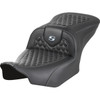 Saddlemen #823-07-18905 - Roadsofa™ Seat - without Backrest - Honeycomb - Silver Stitch - FLTR/FLHX '23-'24
