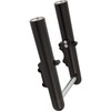 Arlen Ness #40-528 - Fork Legs - Black Anodized - Smooth - Dual Disc