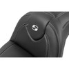 Saddlemen #818-31-185BR - Roadsofa™ Seat - with Backrest - Carbon Fiber - FXBR/S '18-'20