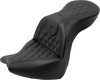Saddlemen Roadsofa Seat - with Backrest - Lattice Stitch - FXBR/S '18-'20