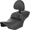 Saddlemen #823-07-186B0 - Roadsofa™ Extended Reach Seat - with Backrest - Carbon Fiber - FLTR/FLHX '23-'24