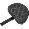 Saddlemen #823-07-206B6 - RoadSofa™ Seat - with Backrest - Carbon Fiber - Lattice Stitch - White Stitch - FLTR/FLHX '23-'24