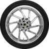 Coastal Moto #PKG-HUR185CH-ABST - Hurricane Rear Wheel - Chrome (18") | Dunlop Tire (180/55B18)
