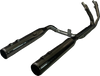 Khrome Werks #201130 - 2-into-2 Dominator Exhaust System with 4-1/2" Mufflers - Eclipse® with Race Tip - M8