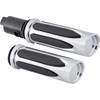 Arlen Ness #500-070 - Deep Cut Comfort Series Grips - TBW - Chrome