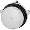 Arlen Ness #600-302 - Big Sucker™ Stage 1 Air Cleaner Kit with Cover - Smooth - Chrome