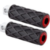 Arlen Ness #400-056 - Diamond Foot Pegs - Male Mount - Red