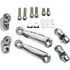 Ciro #6R200 - Adjustable RydeCulture™ Charles Chapa Peg Mounts - Passenger - Chrome - Indian