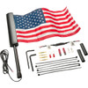 Ciro #70610 - LED Flagpole - U.S. Flag - Black