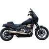 S&S Cycle #550-1103 - 2-into-1 Qualifier Exhaust System - 50-State - Silver - Softail