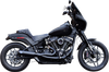 S&S Cycle #550-1104 - 2-into-1 Qualifier Exhaust System - 50-State - Black - Softail