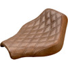 Saddlemen #818-30-002BLS - Renegade™ Solo Seat - Lattice Stitched - Brown - FX '18-'23