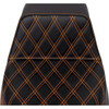 Saddlemen #808-07B-17203 - Step-Up Seat - Front Lattice Stitch - Orange Stitch - FLH/FLT '08-'23